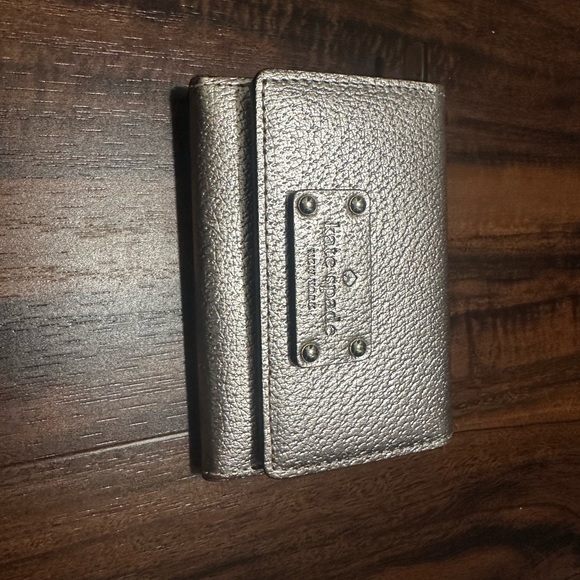 EUC Kate Spade Metallic Pink Keychain Wallet - Picture 7 of 7